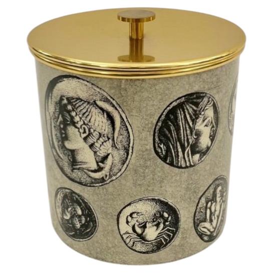 Secchiello da ghiaccio vintage Piero Fornasetti Cammei, Italia, 1950 ca.