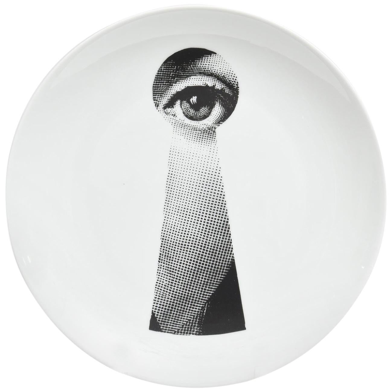 Vintage Piero Fornasetti Display Plate, Barney's New York Collection For Sale