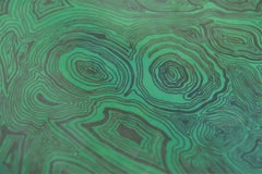 Vintage Piero Fornasetti Green Faux Malachite Plate, circa 1950