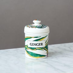 Vintage Piero Fornasetti jarre 'Spezie' en céramique peinte à la main, Italie 1960s