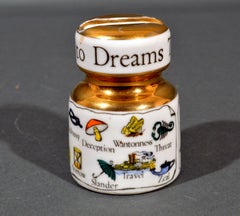 Vintage Piero Fornasetti Insulator Paperweight "The New Key To Dreams"