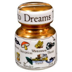 Vintage Piero Fornasetti Insulator Paperweight "The New Key To Dreams"