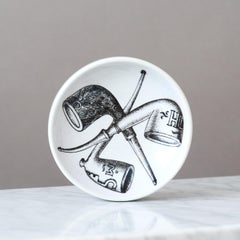 Vintage Piero Fornasetti Mid-Century Ceramic Bowl / Ashtray, Italy 1960s.