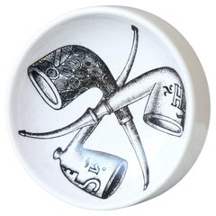 Vintage Piero Fornasetti Mid-Century Ceramic Bowl / Ashtray, Italy 1960s.