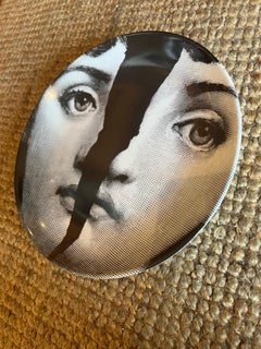 Vintage Piero Fornasetti Tema E Variazioni N 10 Surrealist Porcelain Plate Italy