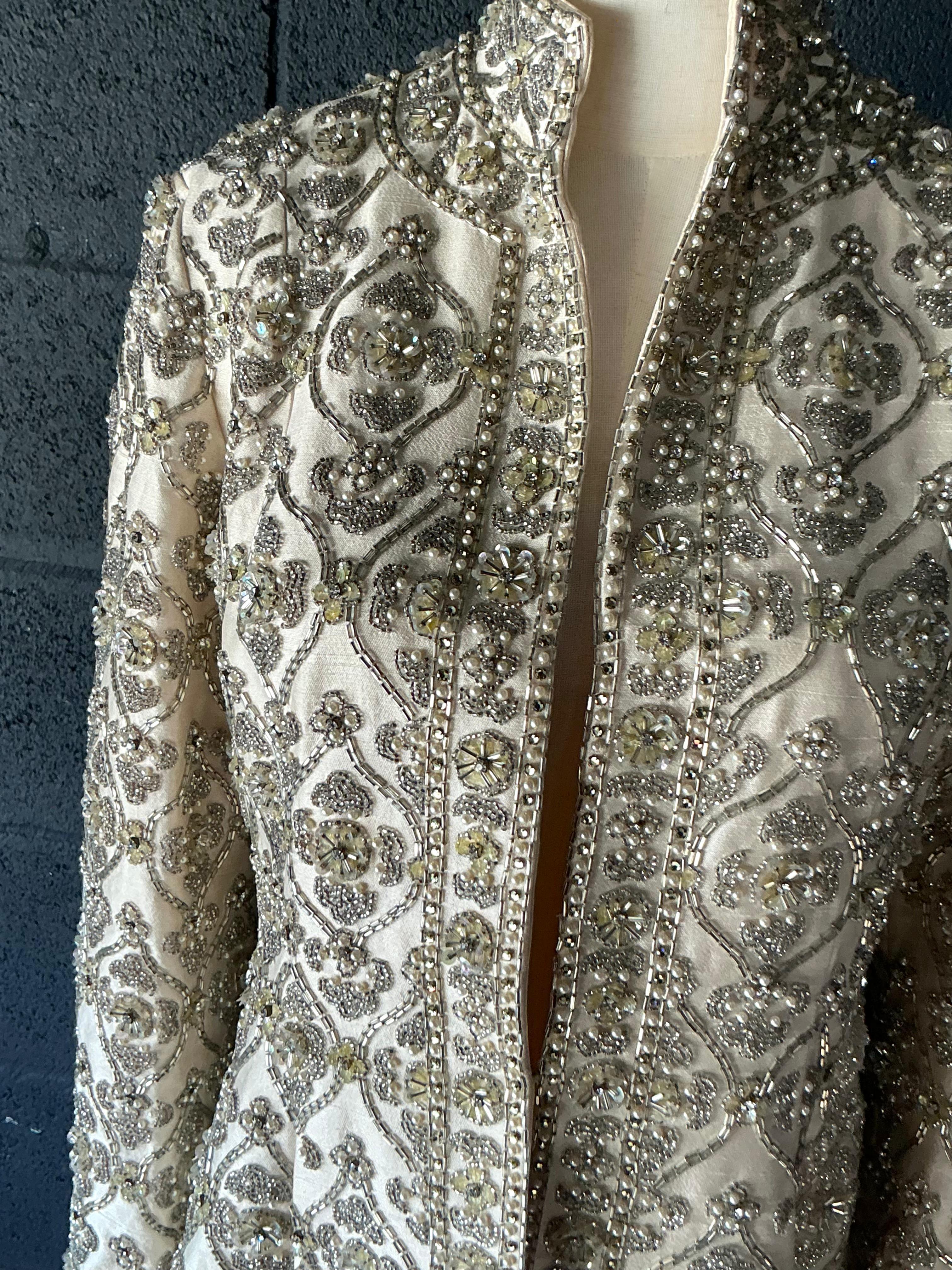 da uomo o donna Cappotto vintage con perline di Pierre Balmain in vendita