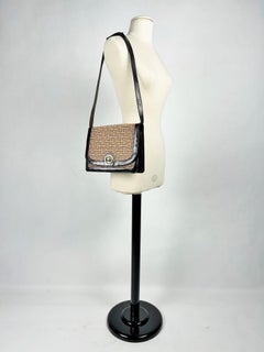 Vintage Pierre Balmain Labyrinth Monogram Shoulder Bag Circa 1971-1975