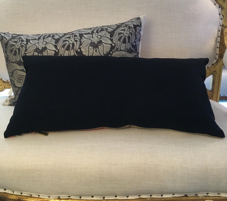 Vintage Pierre Balmain Silk and Linen Pillow at 1stDibs
