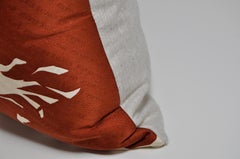 Pierre Balmain Seidenschal mit irischem Leinen Kissen Bonze