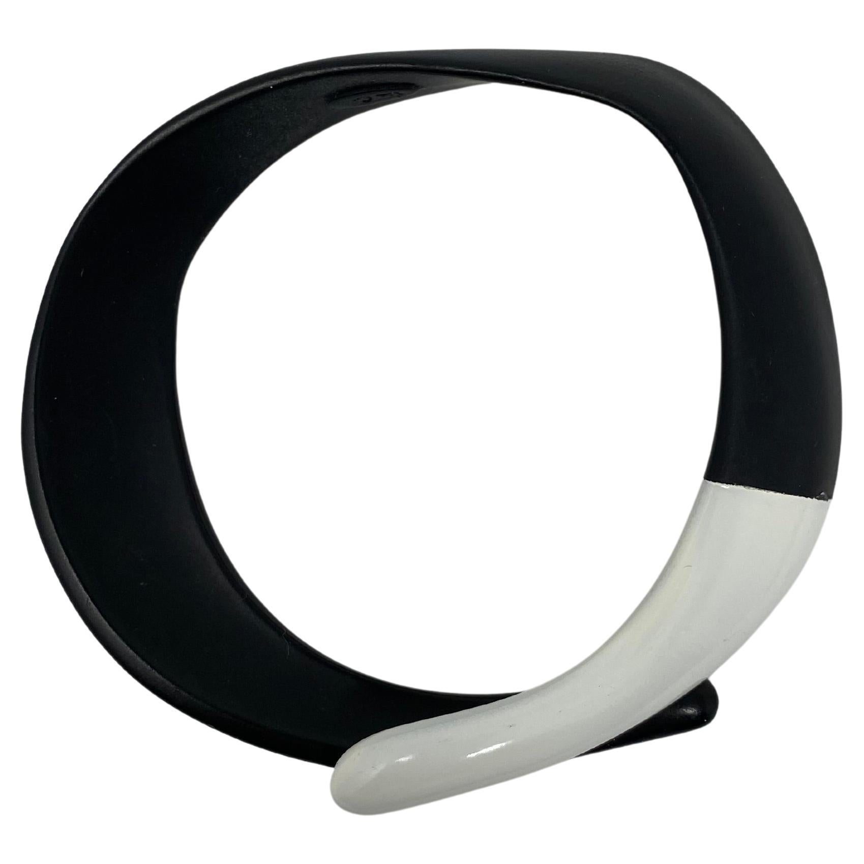 Vintage Pierre Cardin Abstract Futuristic Modernist Bangle Cuff, 1960s