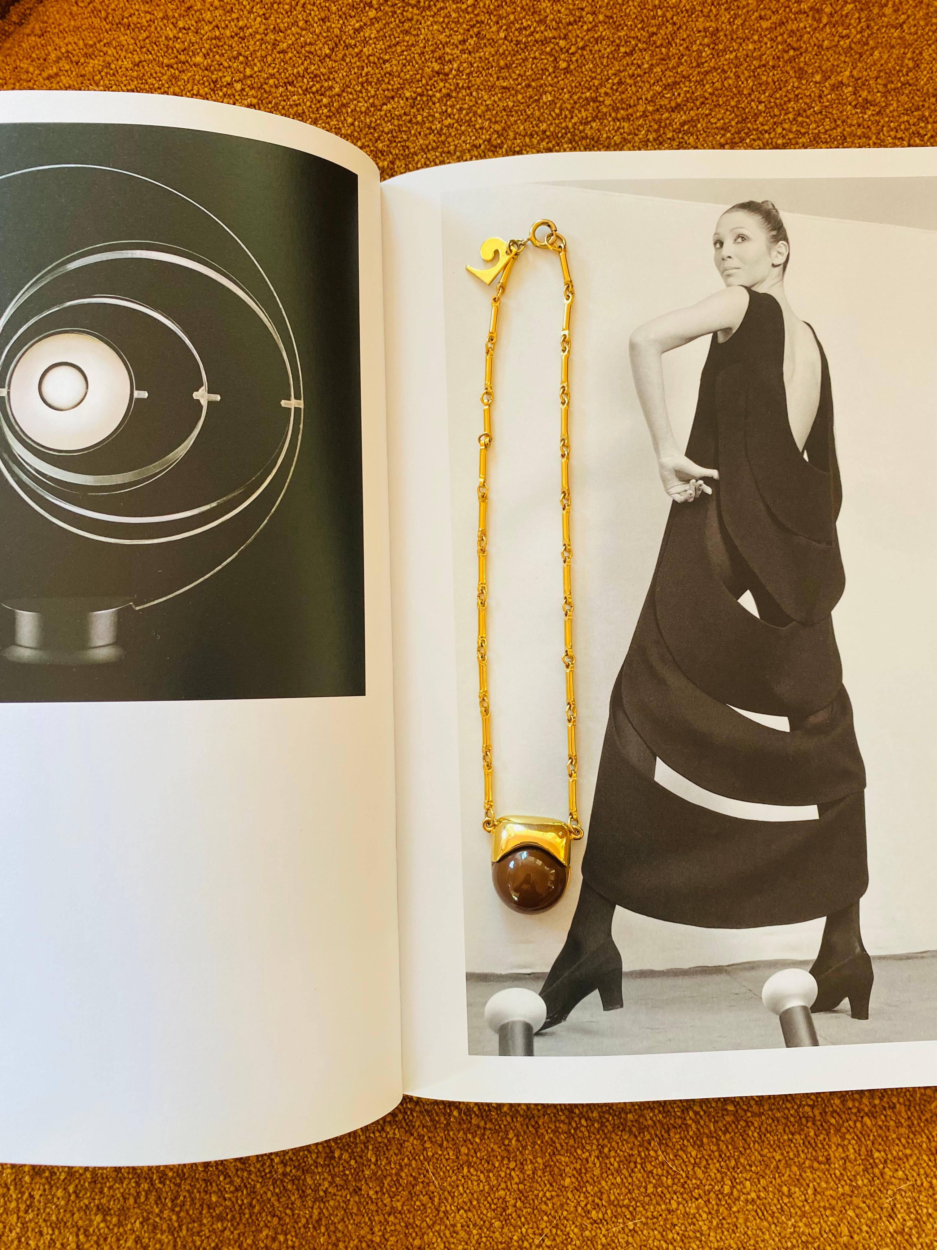 Late 20th Century Vintage Pierre Cardin Abstract Modernist Pendant Choker Necklace, 1970s