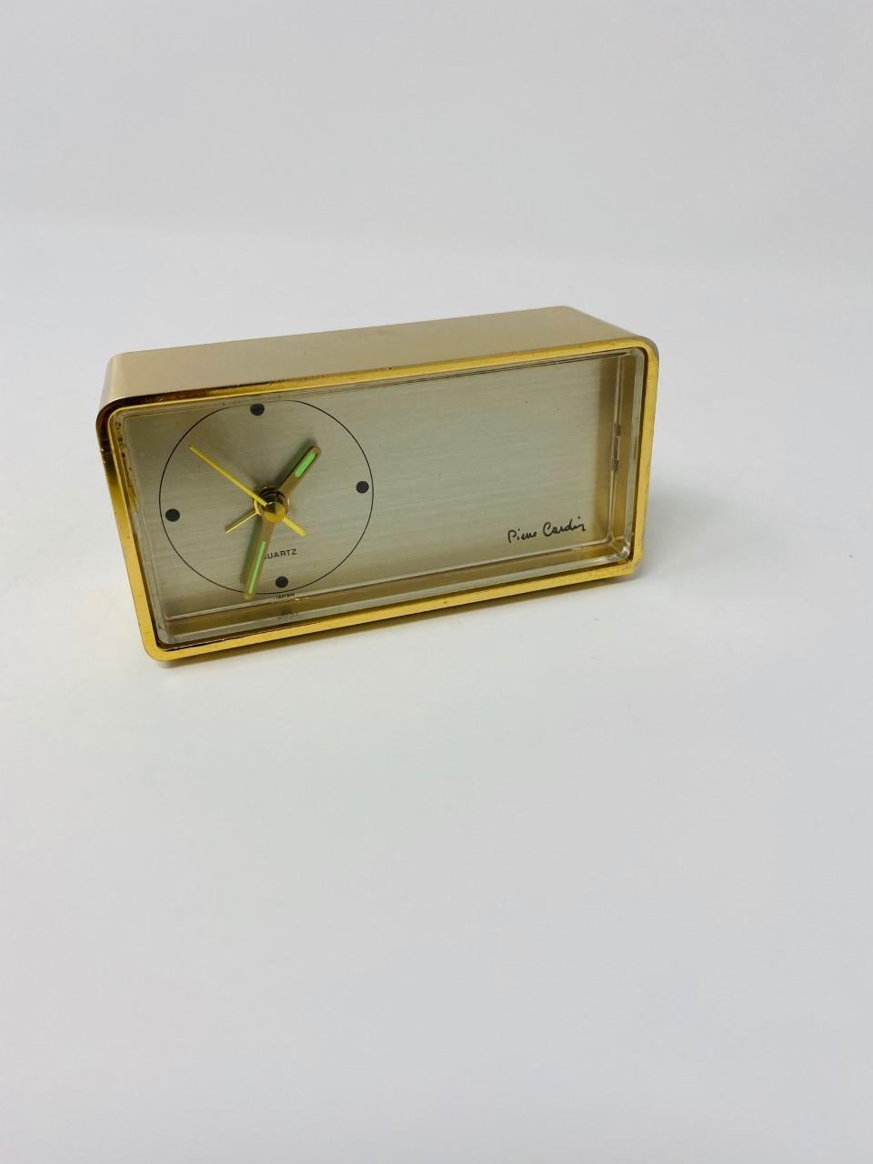 Cast Vintage Pierre Cardin Alarm Clock