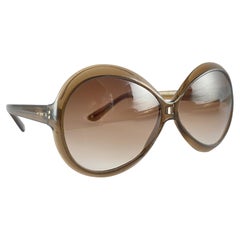 Retro Pierre Cardin Oversized Honey Tortoise 1970 Sunglasses