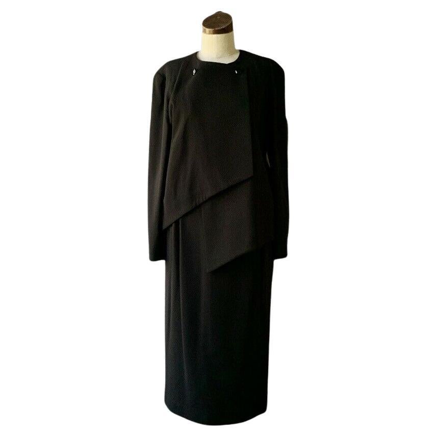 Vintage PIERRE CARDIN Paris Couture 1960s Two Piece Ensemble Skirt Jacket 38