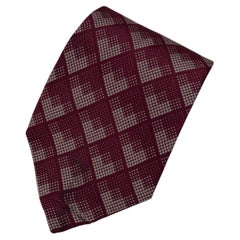 Vintage Pierre Cardin Paris silk tie in burgundy, original box