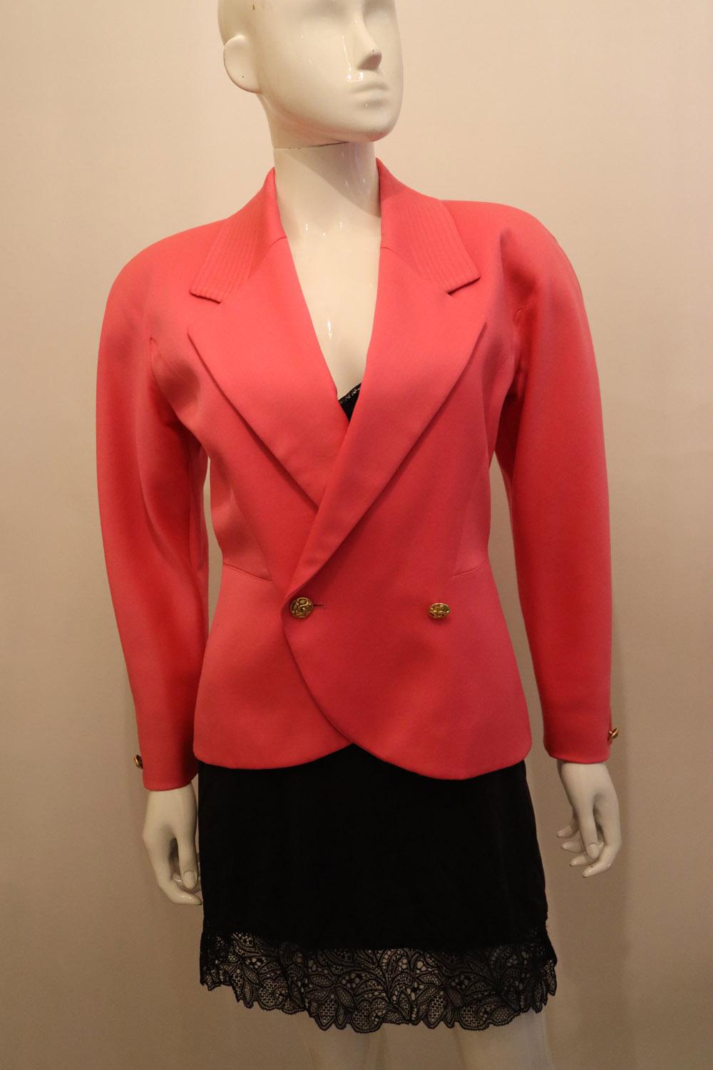 Vintage Pierre Cardin Pink Jacket For Sale 3