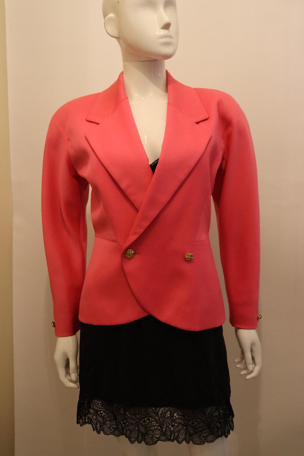 Vintage Pierre Cardin Pink Jacket For Sale 5