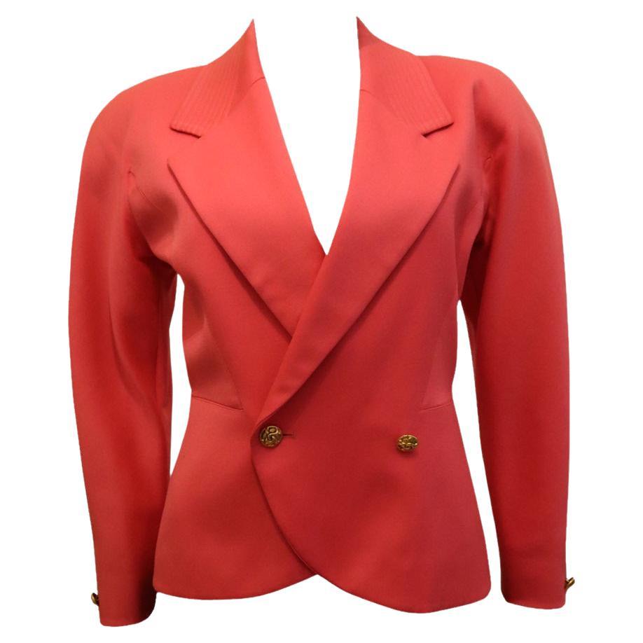 Vintage Pierre Cardin Pink Jacket For Sale