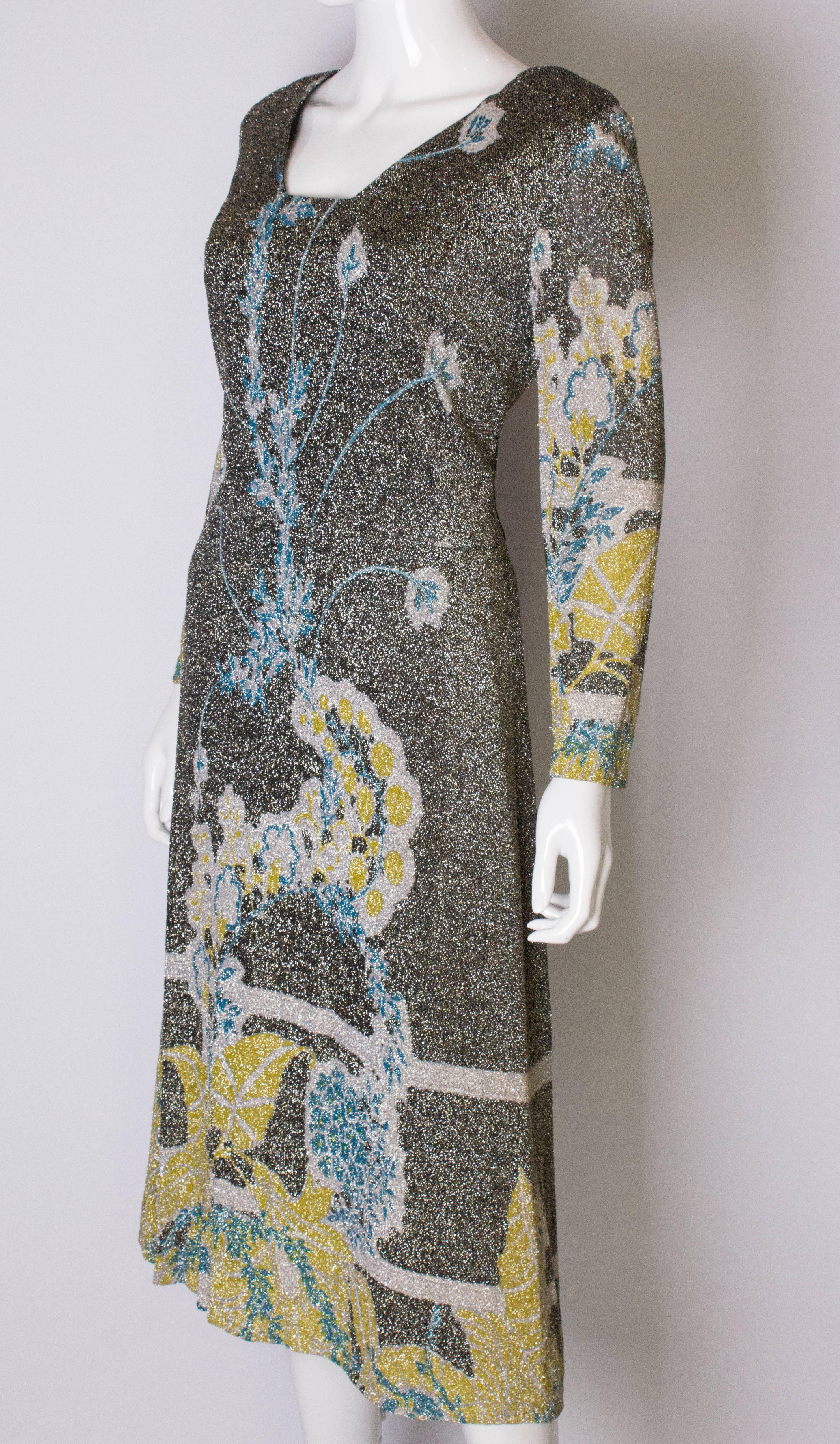 Gray Vintage Pierre Cardin Sparkle Dress