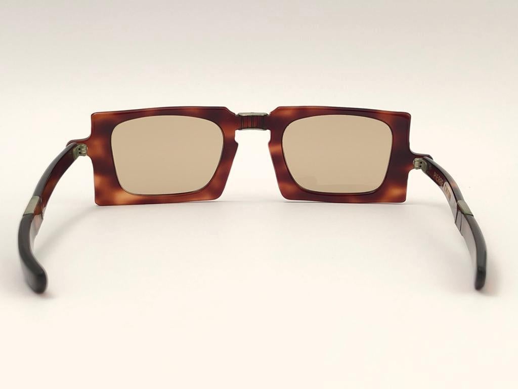 Vintage Pierre Cardin Tortoise Foldable Collectors Item 1960's France sunglasses 3