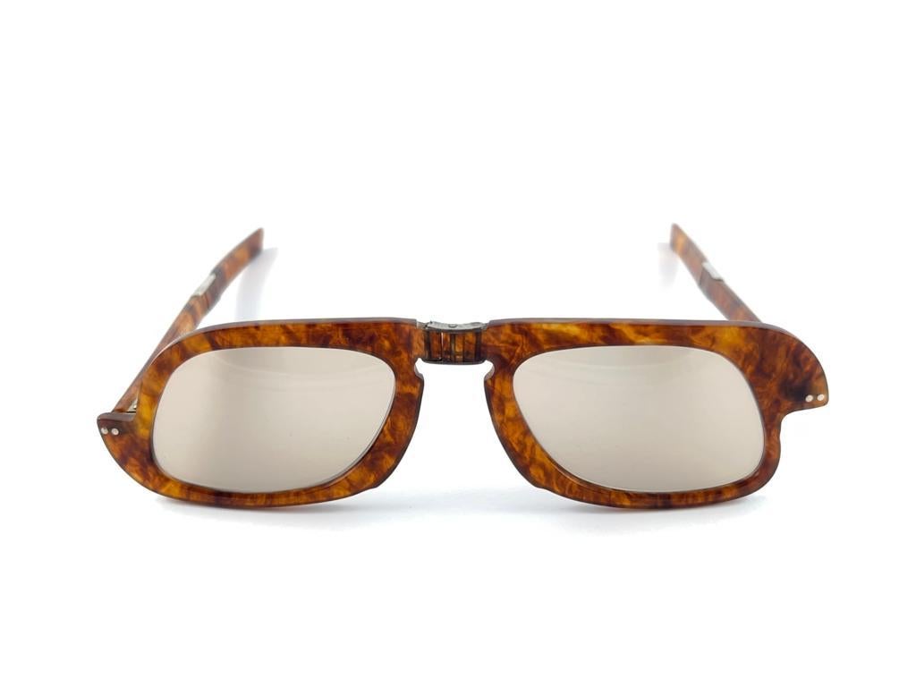 Vintage Pierre Cardin Tortoise Foldable Collectors Item 1960's France sunglasses 7