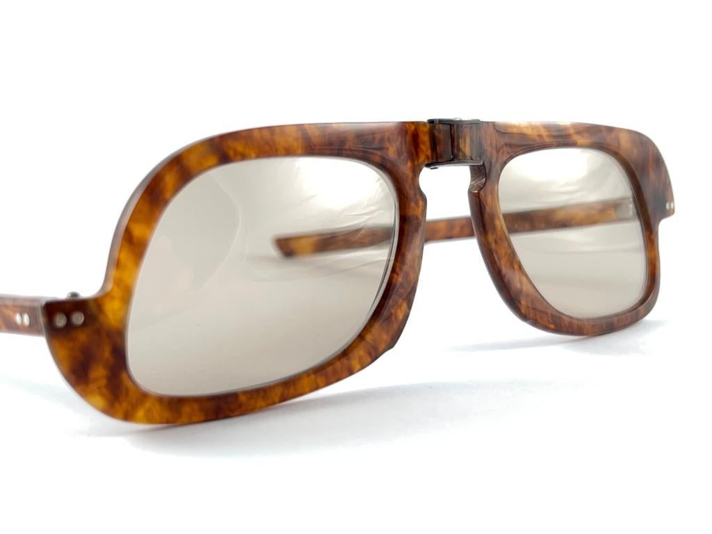 Vintage Pierre Cardin Tortoise Foldable Collectors Item 1960's France sunglasses 1