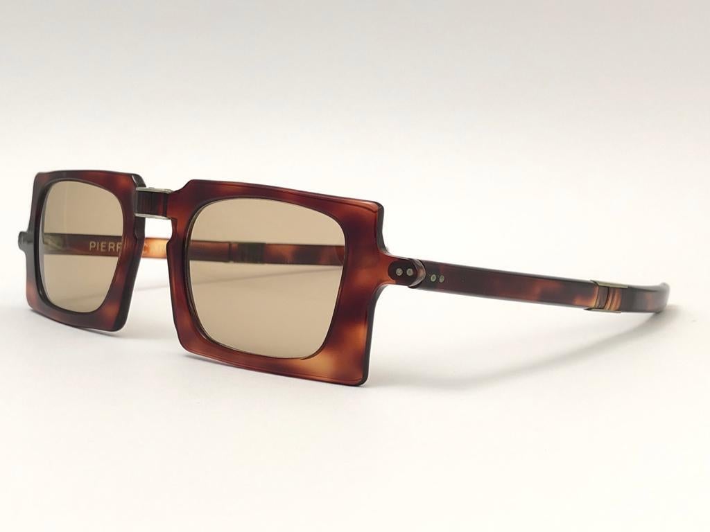 Women's or Men's Vintage Pierre Cardin Tortoise Foldable Collectors Item 1960's France sunglasses