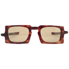 Vintage Pierre Cardin Schildpatt klappbare Sammlerstücke 1960er Jahre Frankreich Sonnenbrille