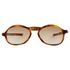 Gafas de sol vintage Pierre Cardin Tortoise Plegables Artículo de coleccionista Años 60 Francia
