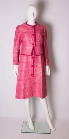 Vintage Pierre Celeyre Pink Dress and Jacket