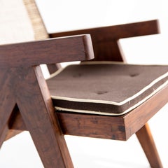 Pierre Jeanneret Fauteuil de salon en teck mi-siècle, Chandigarh