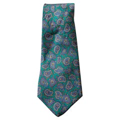 Pierre Lorrain 100% Seidenkrawatte mit Paisley-Motiven