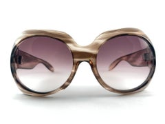 Vintage Pierre Marly Baudinet Translucent Wrap Around Mask  1960'S Sunglasses