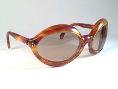 Lunettes de soleil vintage Pierre Marly Domino Tortoise Avantgarde 1960's