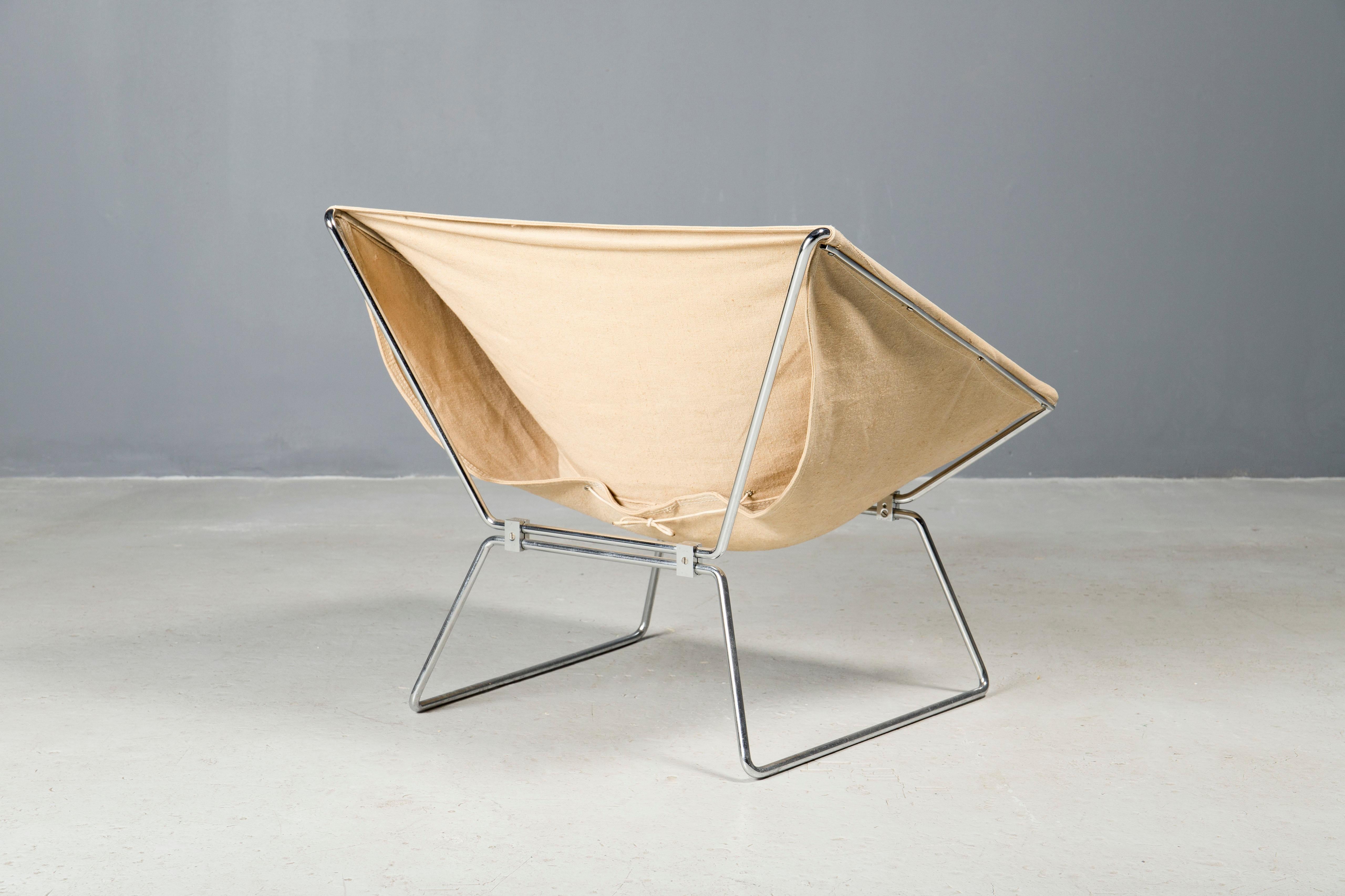 Mid-Century Modern Chaise papillon AP14 vintage Pierre Paulin en vente