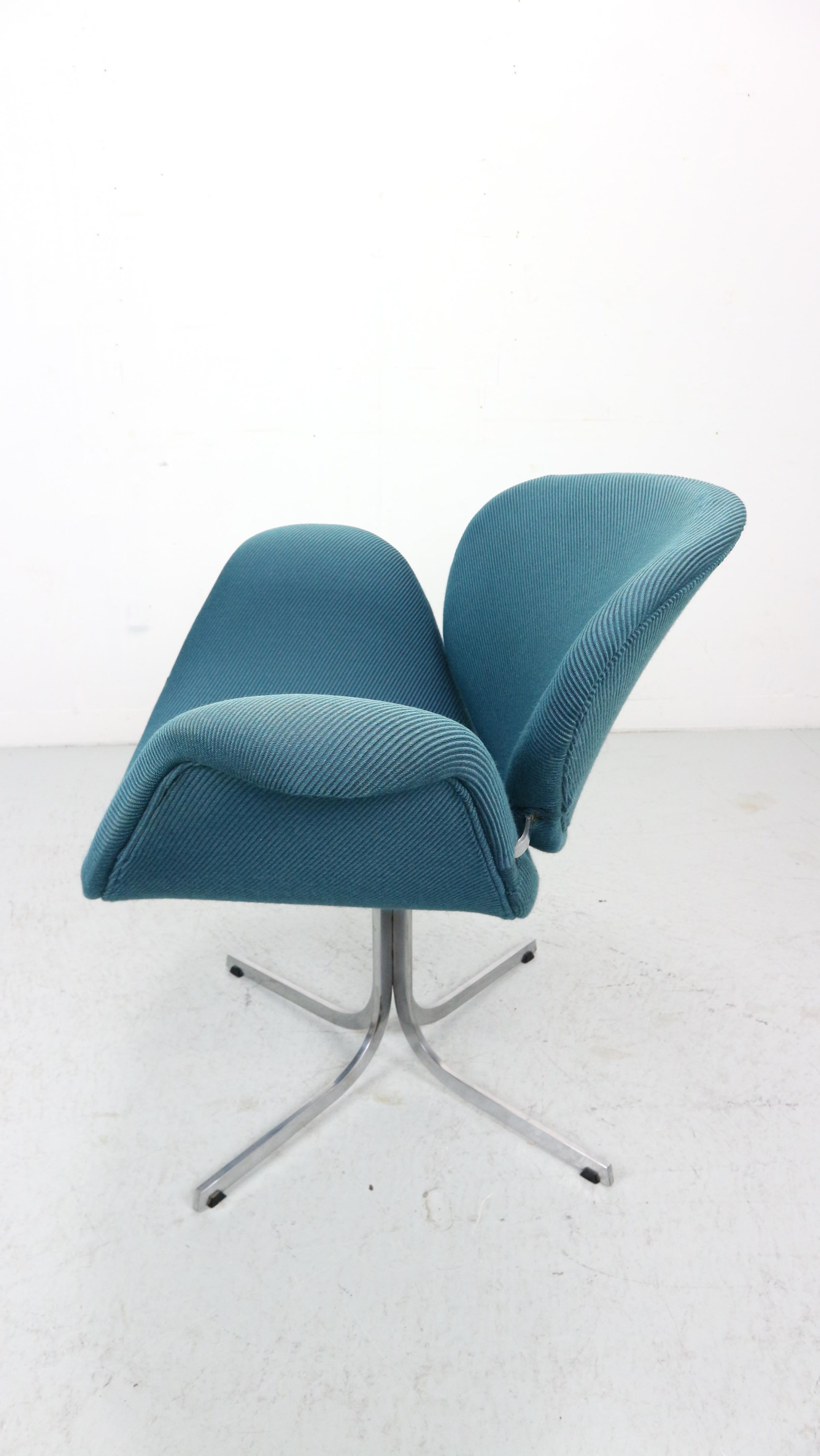 20th Century Vintage Pierre Paulin Tulip midi F549 chair 1960s by Artifort, Netherlands