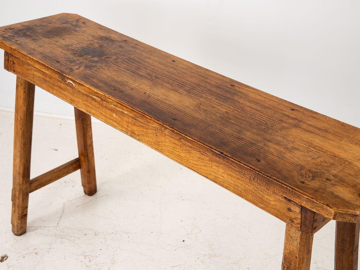 Vintage Pig Bench Console In Good Condition In South Salem, NY
