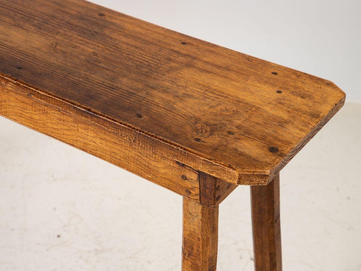 Wood Vintage Pig Bench Console