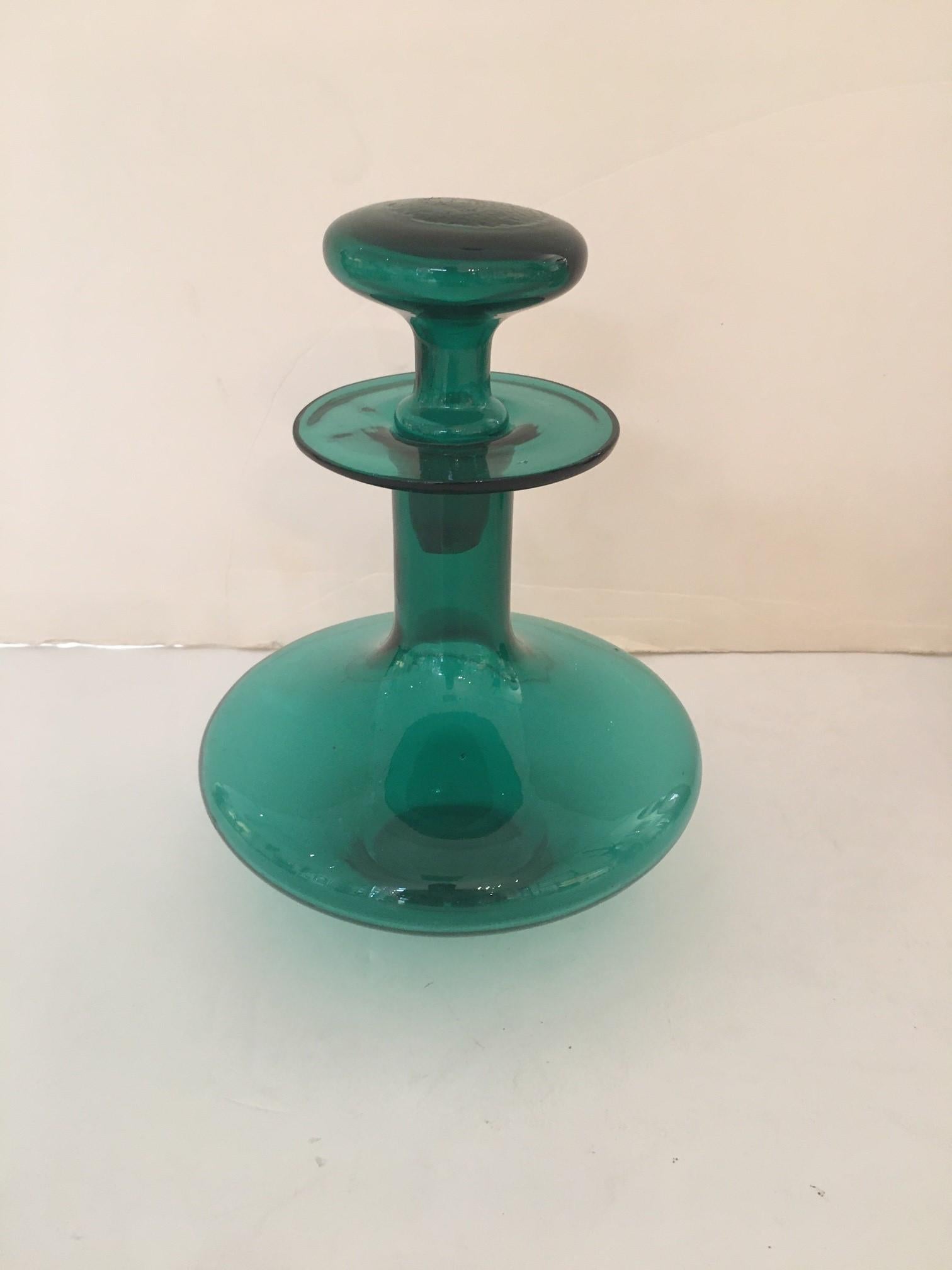 20th Century Vintage Pilgrim, Blanko and Crystal Glass Decanter Bottles with Stoppers For Sale