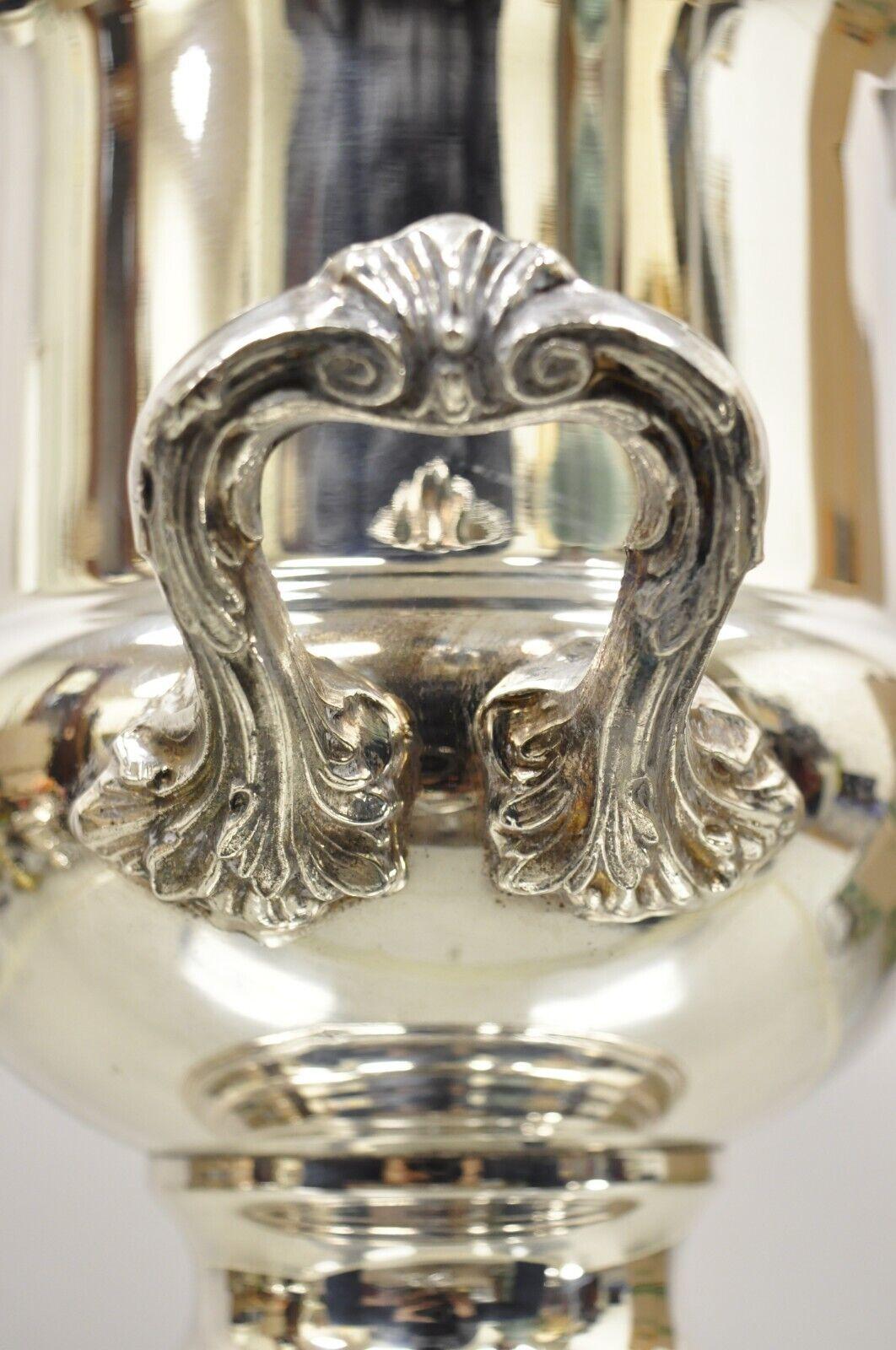 Vintage Pilgrim Regency Style Silver Plated Champagne Wine Chiller Ice Bucket 2