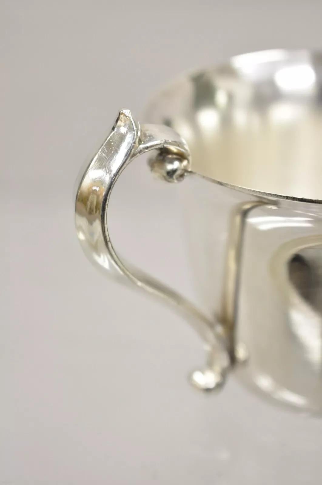 Vintage Pilgrim Regency Style Silver Plated Punch Bowl Cups & Ladle - 13 Pcs 2