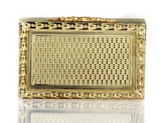Vintage Pill/Snuff Box in 9 Carat Yellow Gold, British Hallmarked 1965