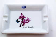Vintage Pillivuyt France Asia Pacific Porcelain Ashtray Collectible Dish