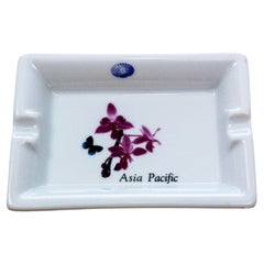Vintage Pillivuyt France Asia Pacific Porcelain Ashtray Collectible Dish