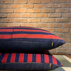 Antique Anatolian Striped Pillow Covers (Pair)