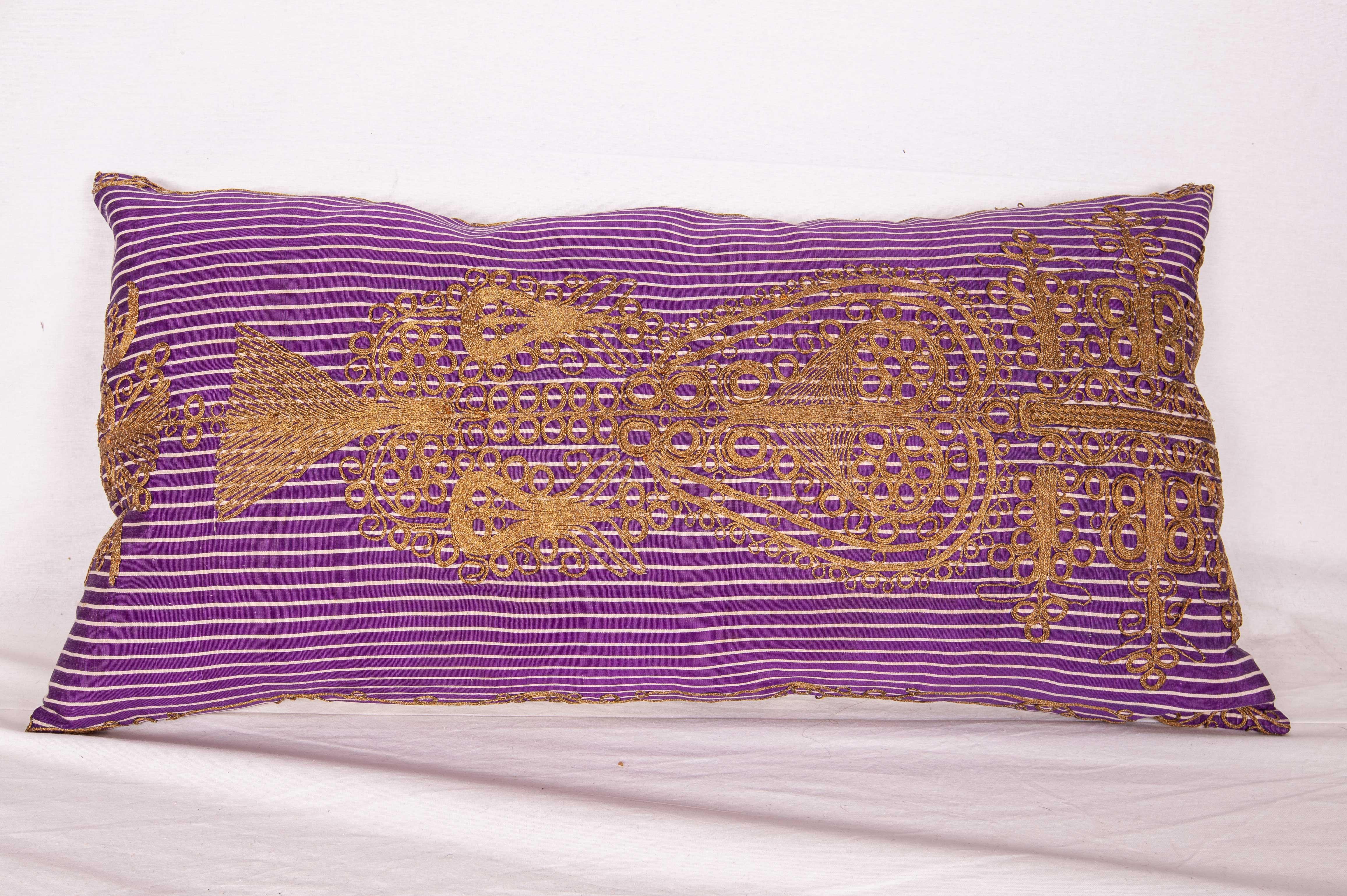 Hand-Woven Vintage Pillow Cases Fashioned from a Mid-20th Century Anatolian Shalvars