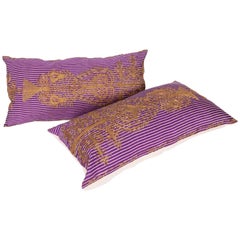 Vintage Pillow Cases Fashioned from a Mid-20th Century Anatolian Shalvars