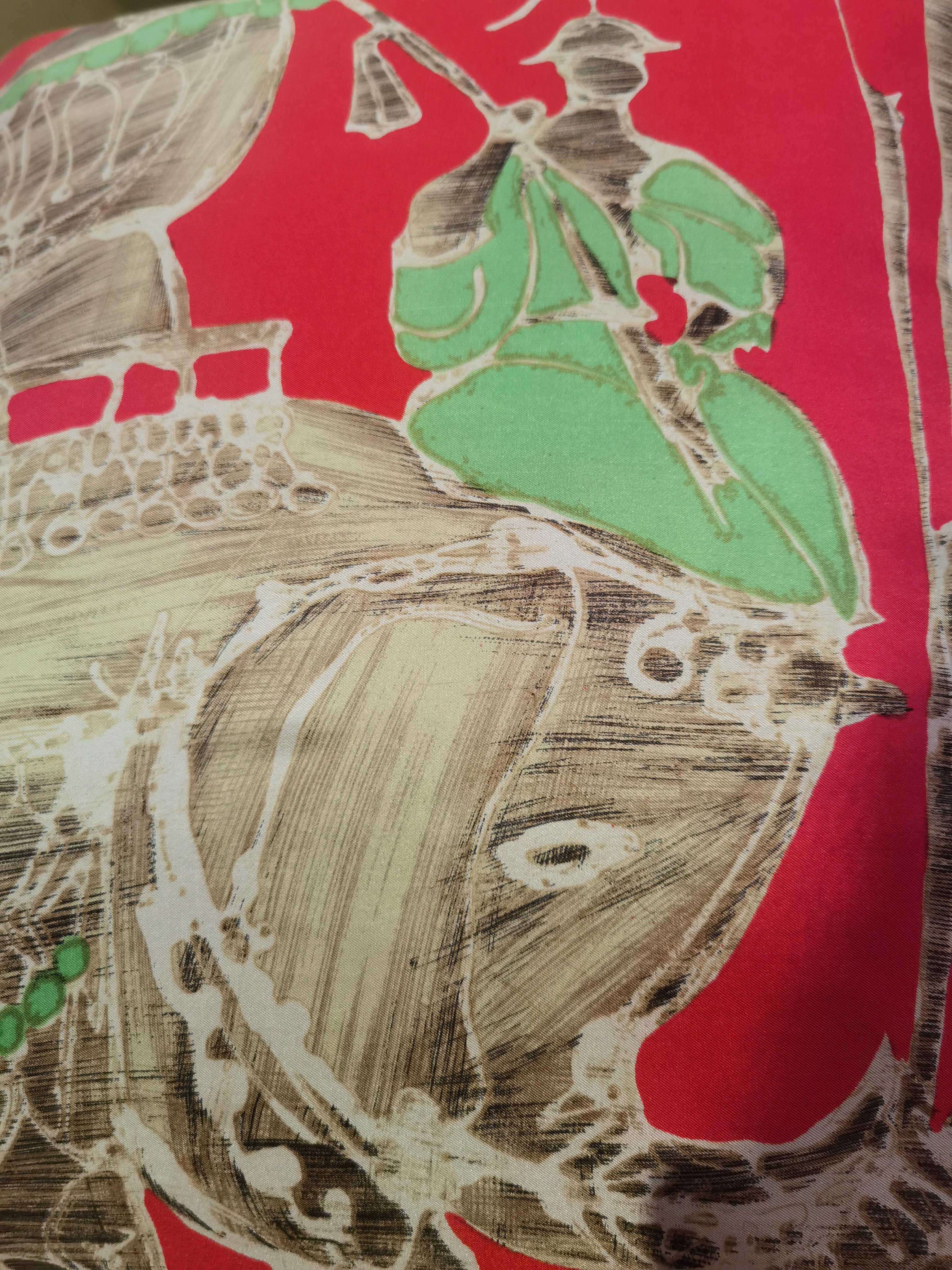 Fait main Oreiller vintage Jean Patou Silk Velvet by Sofina Boutique Kitzbühel en vente