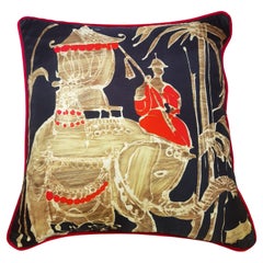 Vintage Pillow Jean Patou Silk Velvet by Sofina Boutique Kitzbühel