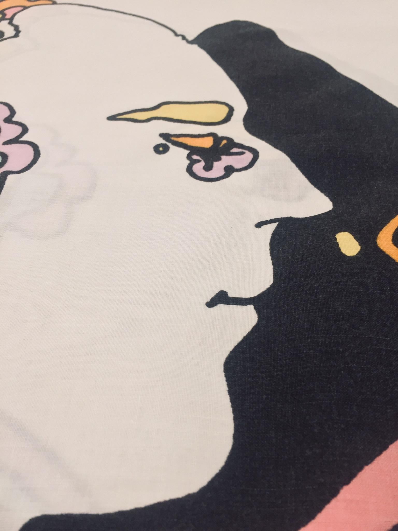 peter max pillowcase